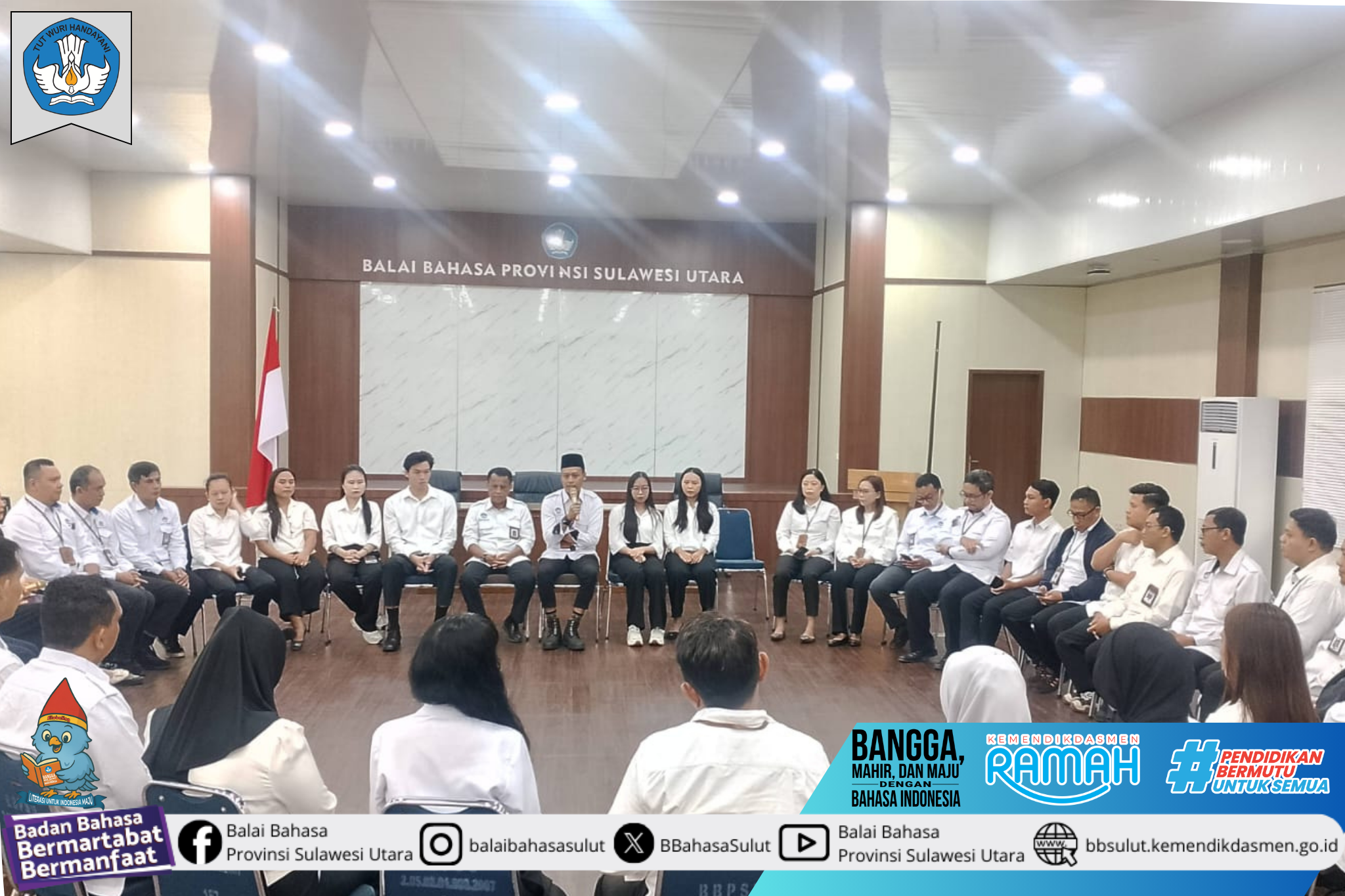 Apel Pagi Bersama Balai Bahasa Provinsi Sulawesi Utara 