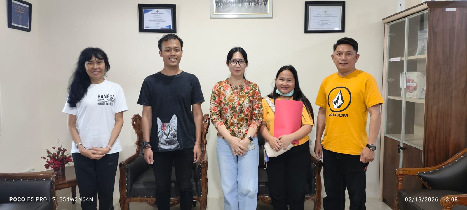 kunjungan Kepala Badan Riset dan Inovasi Daerah Kabupaten Minahasa Utara