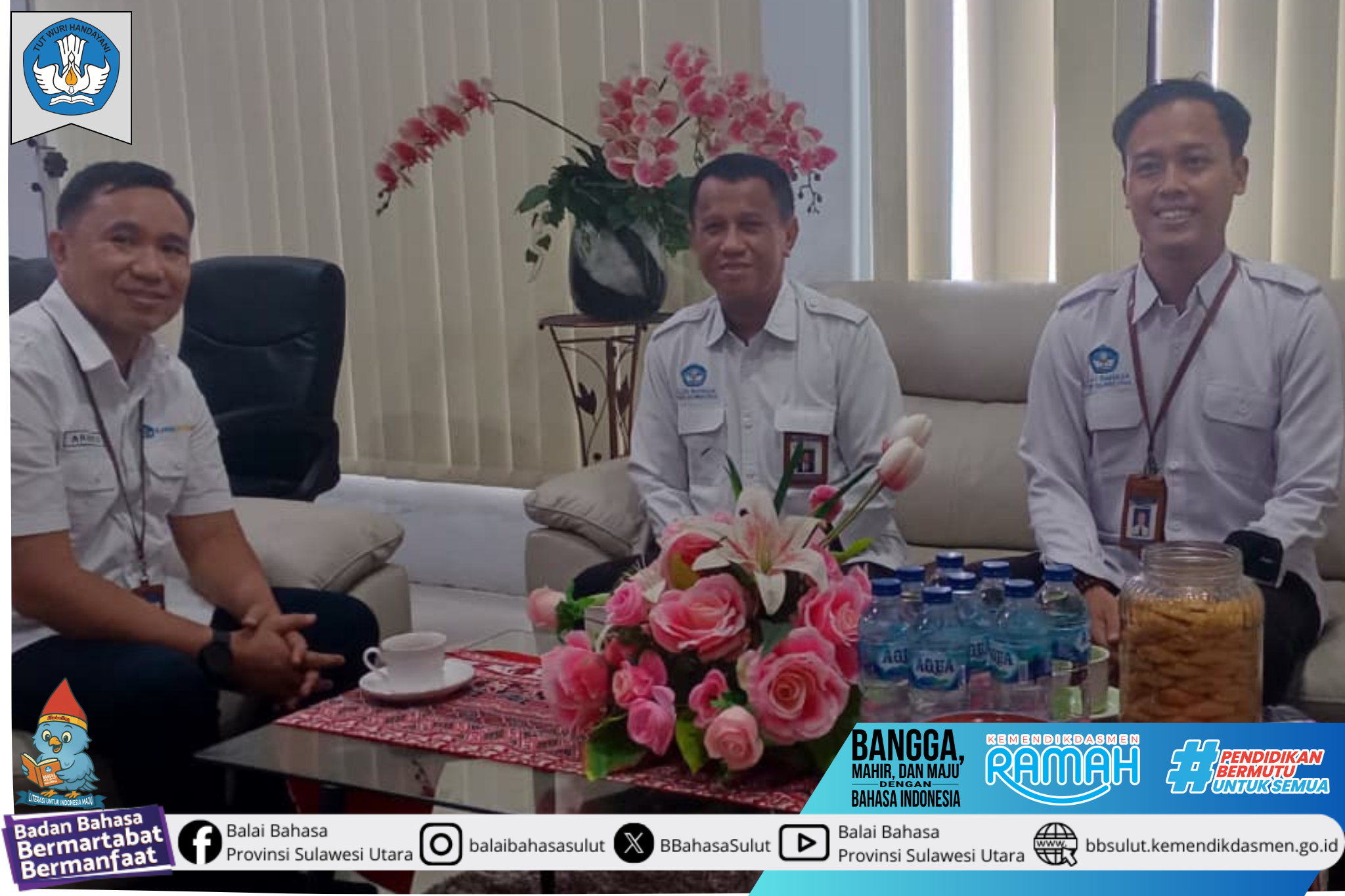 Kepala Balai Bahasa Provinsi Sulawesi Utara melaksanakan koordinasi pelaksanaan program tahun 2026